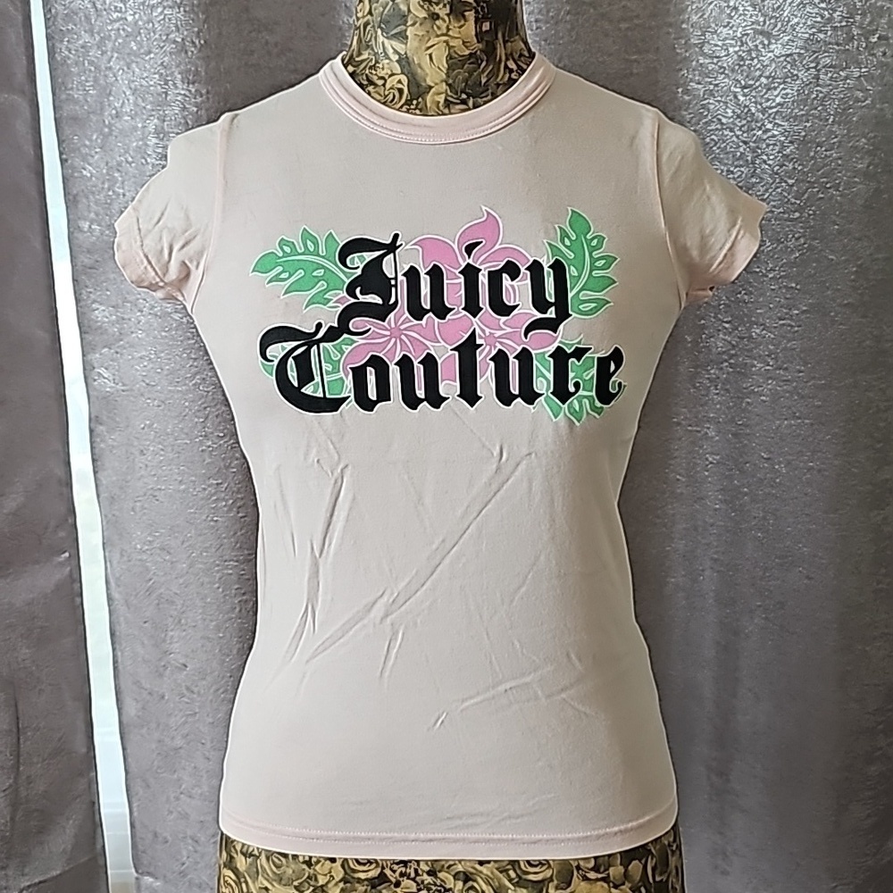 NWT Original Juicy Couture Graphic Shirt - Size Medium - Crystal Pink